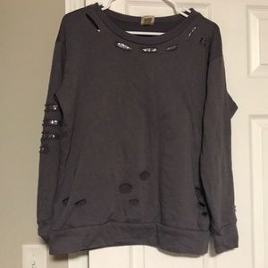 Women’s distressed sweater